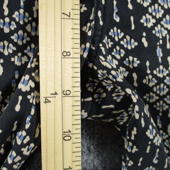 Pilcro Pants Women 28 Black Geometric Ankle Zip Serif Stretch Anthro Fit 30x28 - Picture 11 of 16